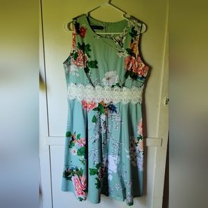 Women's Cocktail A-Line Embroidery Casual Party Summer Wedding Guest Dress